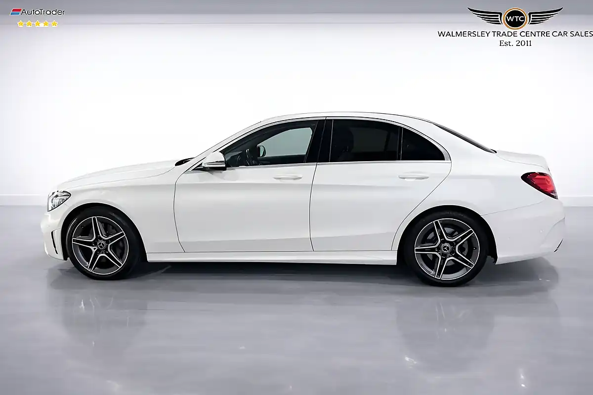 Used 2021 Mercedes-Benz C Class AMG Line Edition (premium) White - Interior and Exterior details 5