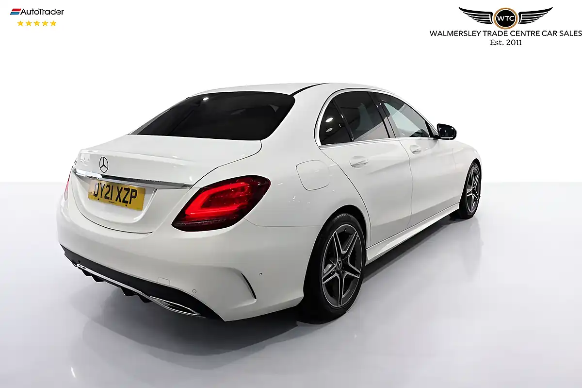 Used 2021 Mercedes-Benz C Class AMG Line Edition (premium) White - Interior and Exterior details 8