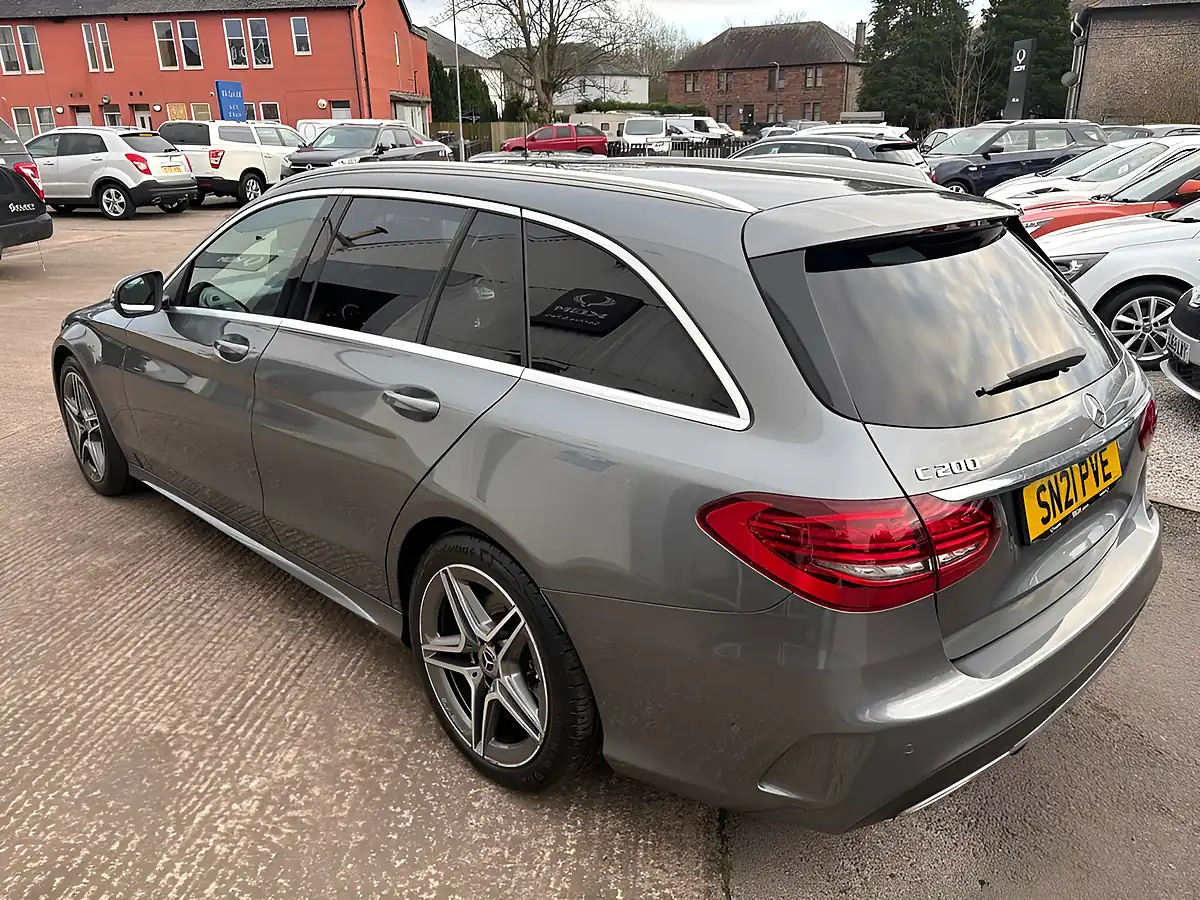 Used 2021 Mercedes-Benz C-Class AMG Line Grey - Interior and Exterior details 4