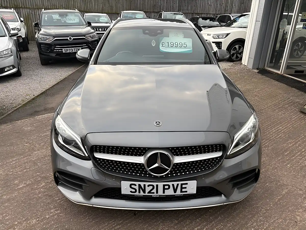 Used 2021 Mercedes-Benz C-Class AMG Line Grey - Interior and Exterior details 6