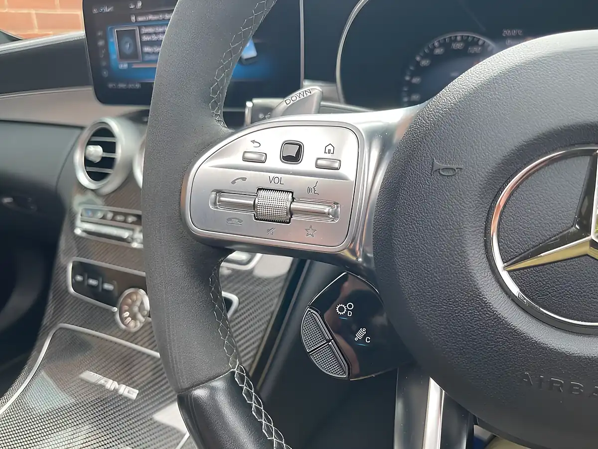 Used 2021 Mercedes-Benz C Class Night Edition Premium Plus White - Interior and Exterior details 16