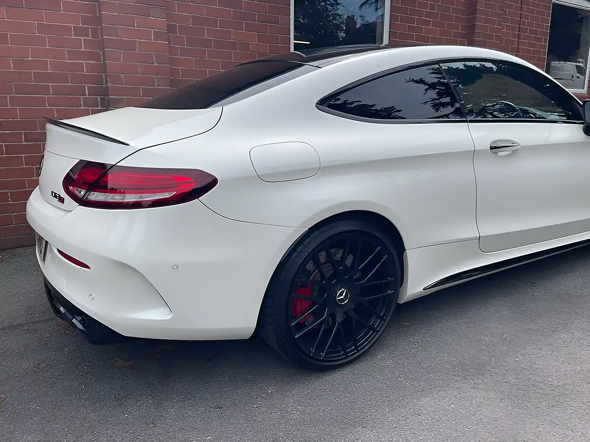 Used 2021 Mercedes-Benz C Class Night Edition Premium Plus White - Interior and Exterior details 5