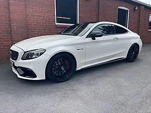 Used 2021 Mercedes-Benz C Class Night Edition Premium Plus White - Interior and Exterior details 8