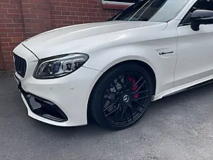 Used 2021 Mercedes-Benz C Class Night Edition Premium Plus White - Interior and Exterior details 9