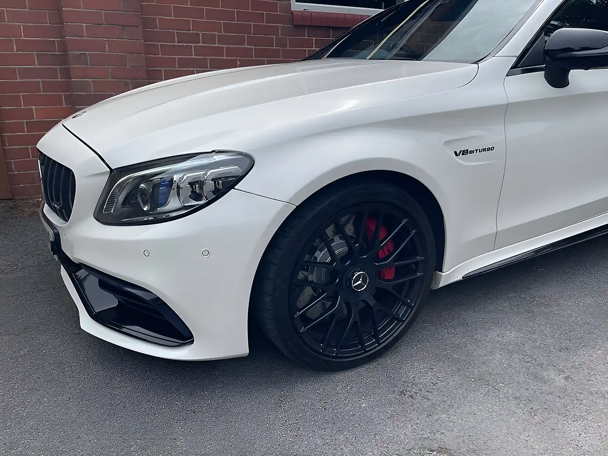 Used 2021 Mercedes-Benz C Class Night Edition Premium Plus White - Interior and Exterior details 9