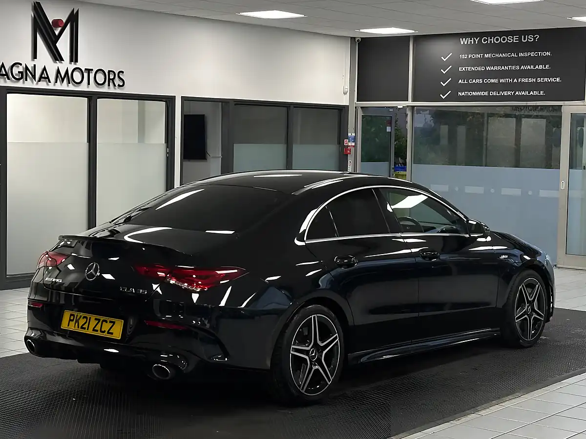 Used 2021 Mercedes-Benz Cla AMG Coupe Black - Interior and Exterior details 11