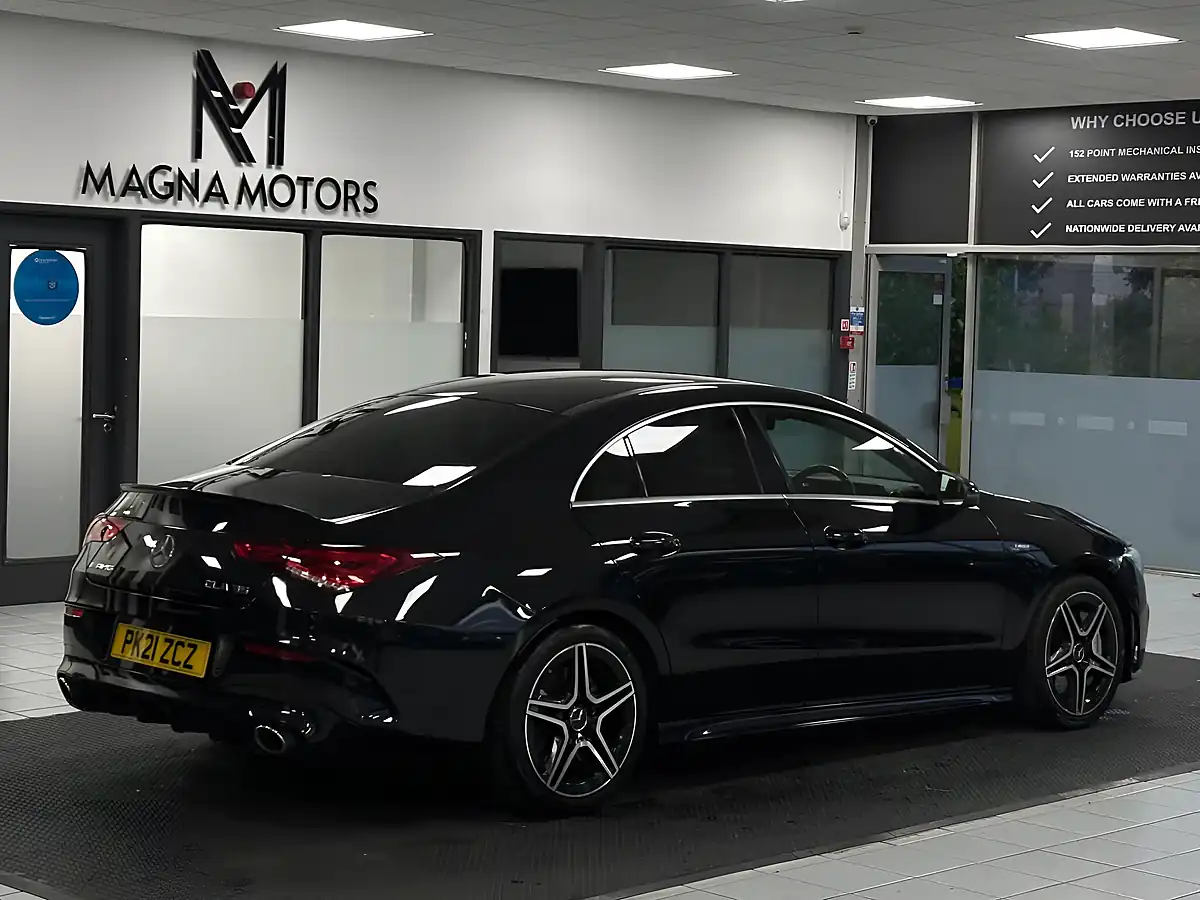 Used 2021 Mercedes-Benz Cla AMG Coupe Black - Interior and Exterior details 12