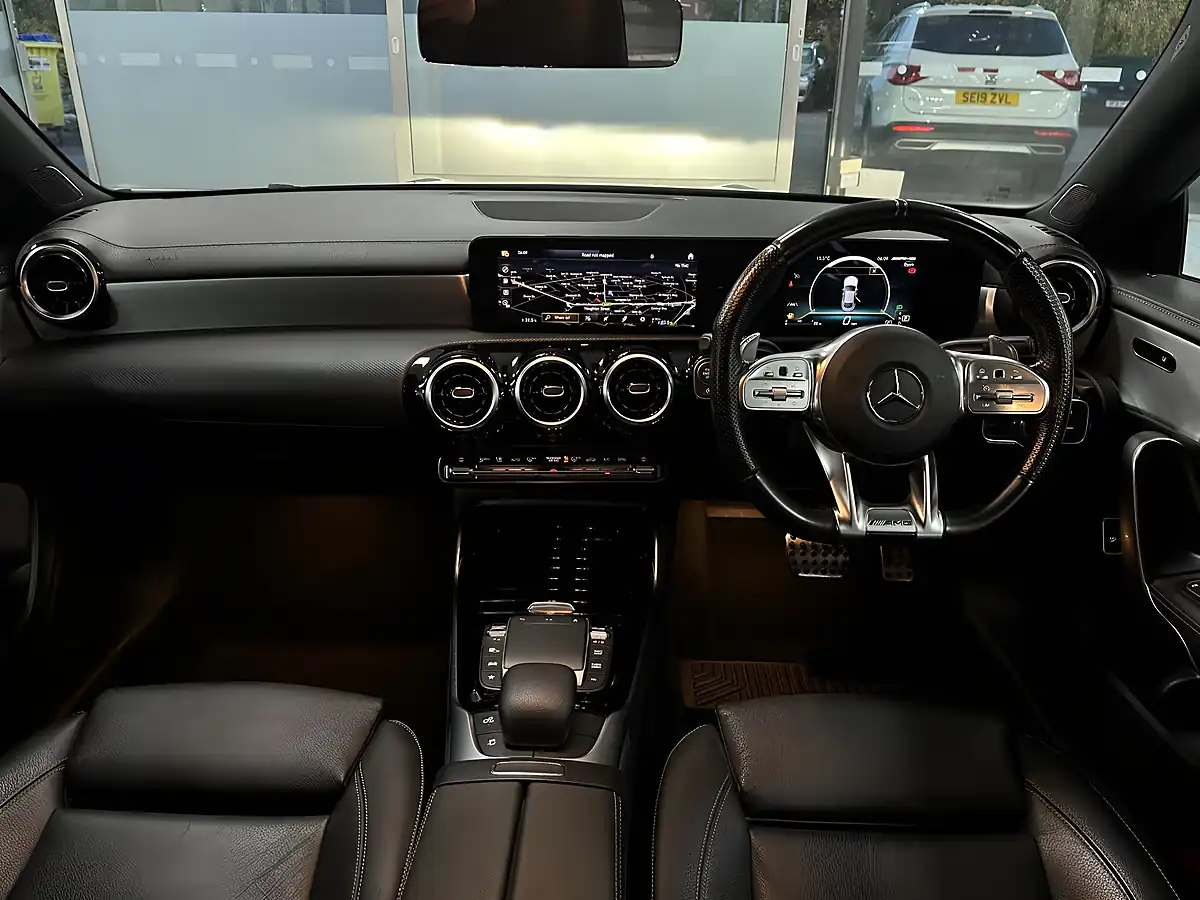 Used 2021 Mercedes-Benz Cla AMG Coupe Black - Interior and Exterior details 13