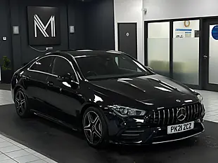 Used 2021 Mercedes-Benz Cla AMG Coupe Black - Interior and Exterior details 2
