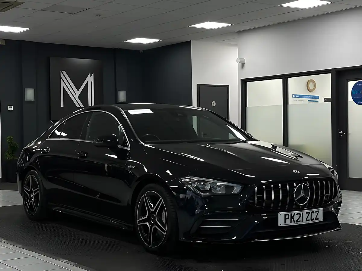 Used 2021 Mercedes-Benz Cla AMG Coupe Black - Interior and Exterior details 3