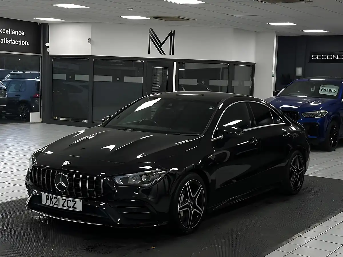 Used 2021 Mercedes-Benz Cla AMG Coupe Black - Interior and Exterior details 7