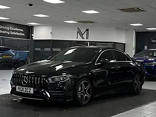 Used 2021 Mercedes-Benz Cla AMG Coupe Black - Interior and Exterior details 8