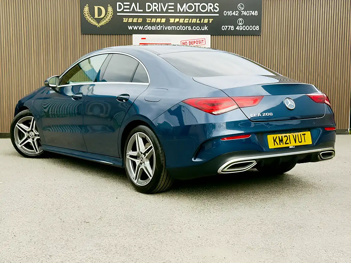 Used 2021 Mercedes-Benz Cla AMG Line Blue - Interior and Exterior details 4
