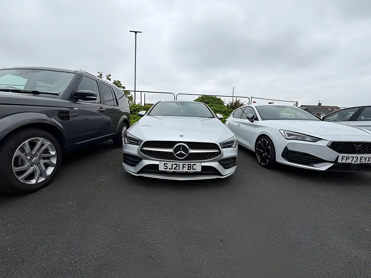 Used 2021 Mercedes-Benz Cla AMG Line (premium Plus 2) Silver - Front View