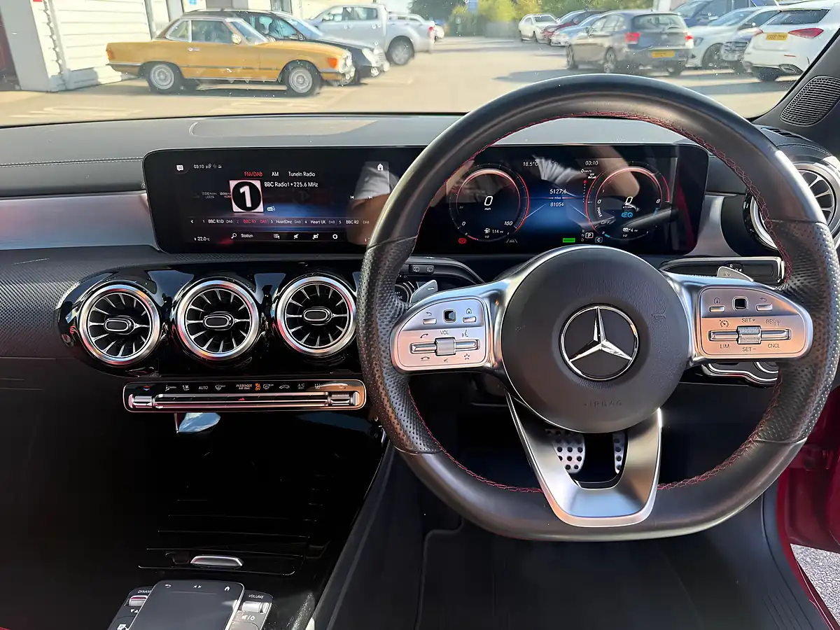 Used 2021 Mercedes-Benz Cla AMG Line Premium Plus Red - Interior and Exterior details 11