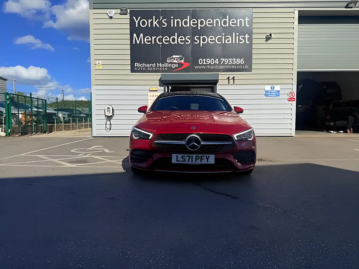 Used 2021 Mercedes-Benz Cla AMG Line Premium Plus Red - Interior and Exterior details 3