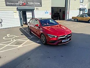 Used 2021 Mercedes-Benz Cla AMG Line Premium Plus Red - Interior and Exterior details 4