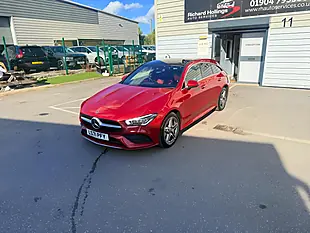 Used 2021 Mercedes-Benz Cla AMG Line Premium Plus Red - Interior and Exterior details 5