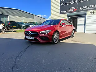 Used 2021 Mercedes-Benz Cla AMG Line Premium Plus Red - Interior and Exterior details 7