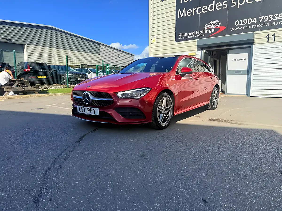 Used 2021 Mercedes-Benz Cla AMG Line Premium Plus Red - Interior and Exterior details 7