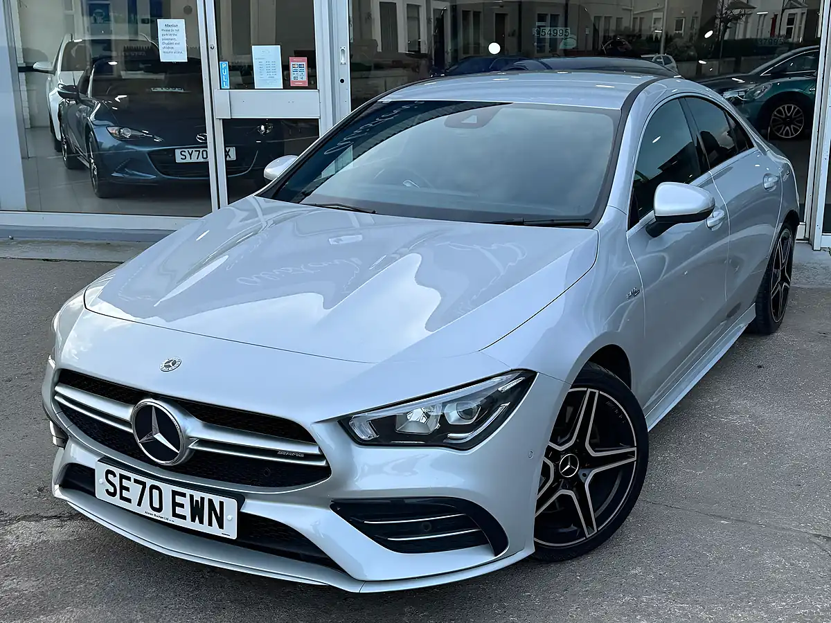 Used 2021 Mercedes-Benz Cla CLA35 AMG Coupe Silver - Interior and Exterior details 4