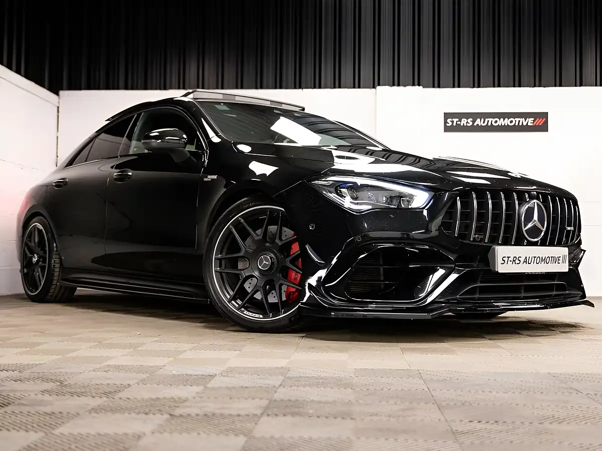Used 2021 Mercedes-Benz Cla Premium Plus Cosmos Black Metallic - Front View
