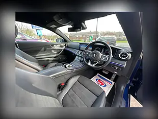 Used 2021 Mercedes-Benz E Class AMG Line Blue - Interior and Exterior details 10