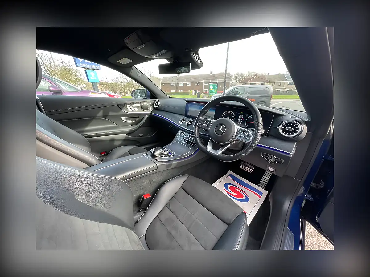 Used 2021 Mercedes-Benz E Class AMG Line Blue - Interior and Exterior details 10