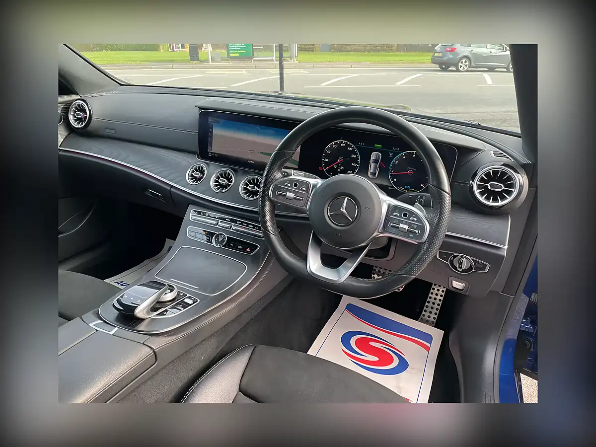 Used 2021 Mercedes-Benz E Class AMG Line Blue - Interior and Exterior details 2