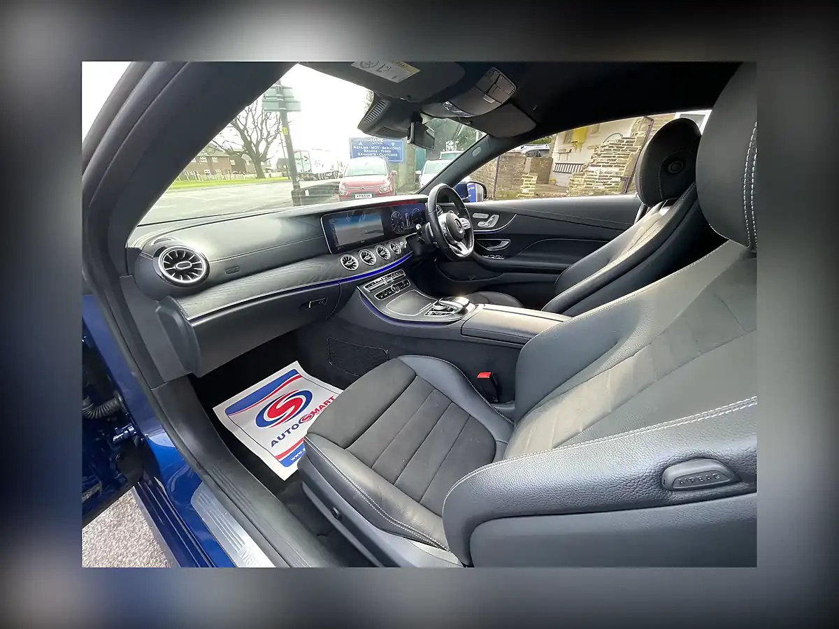 Used 2021 Mercedes-Benz E Class AMG Line Blue - Interior and Exterior details 3