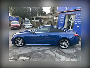 Used 2021 Mercedes-Benz E Class AMG Line Blue - Interior and Exterior details 5