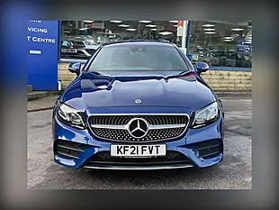 Used 2021 Mercedes-Benz E Class AMG Line Blue - Interior and Exterior details 6