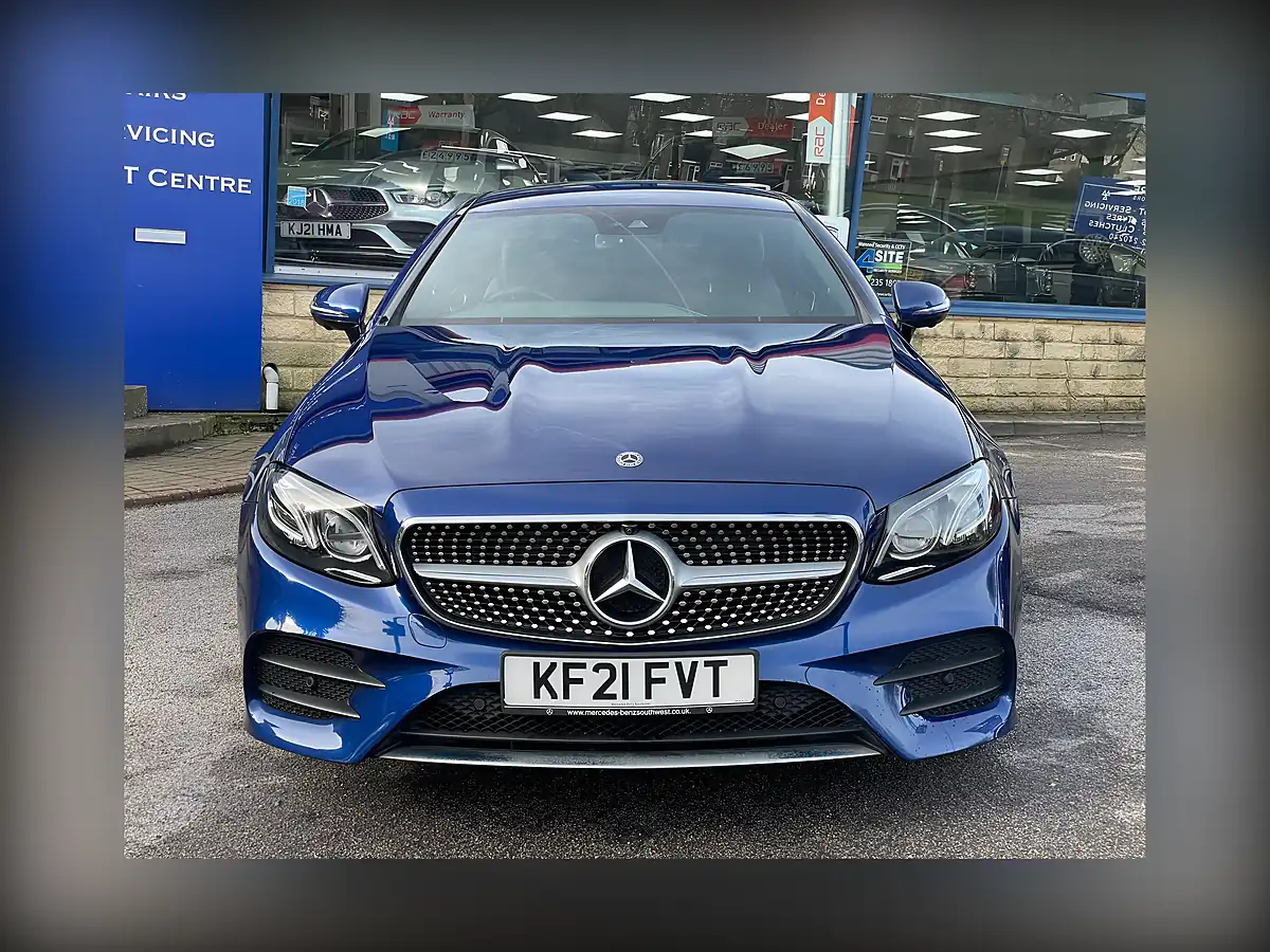 Used 2021 Mercedes-Benz E Class AMG Line Blue - Interior and Exterior details 6