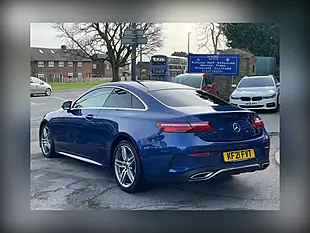 Used 2021 Mercedes-Benz E Class AMG Line Blue - Interior and Exterior details 7