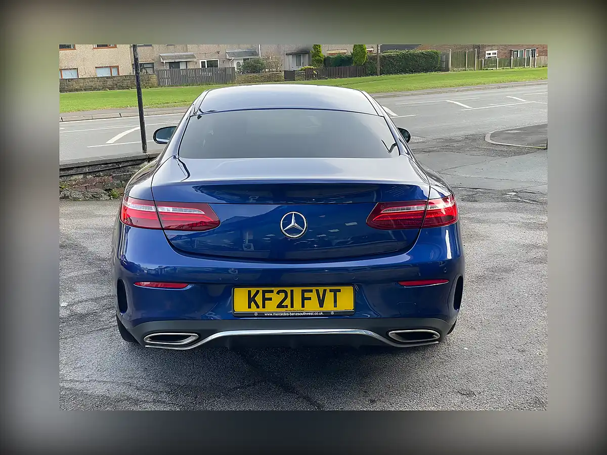 Used 2021 Mercedes-Benz E Class AMG Line Blue - Interior and Exterior details 8
