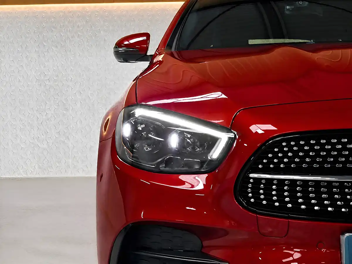 Used 2021 Mercedes-Benz E-Class AMG Line Edition (premium) Designo Hyacinth Red - Interior and Exterior details 11