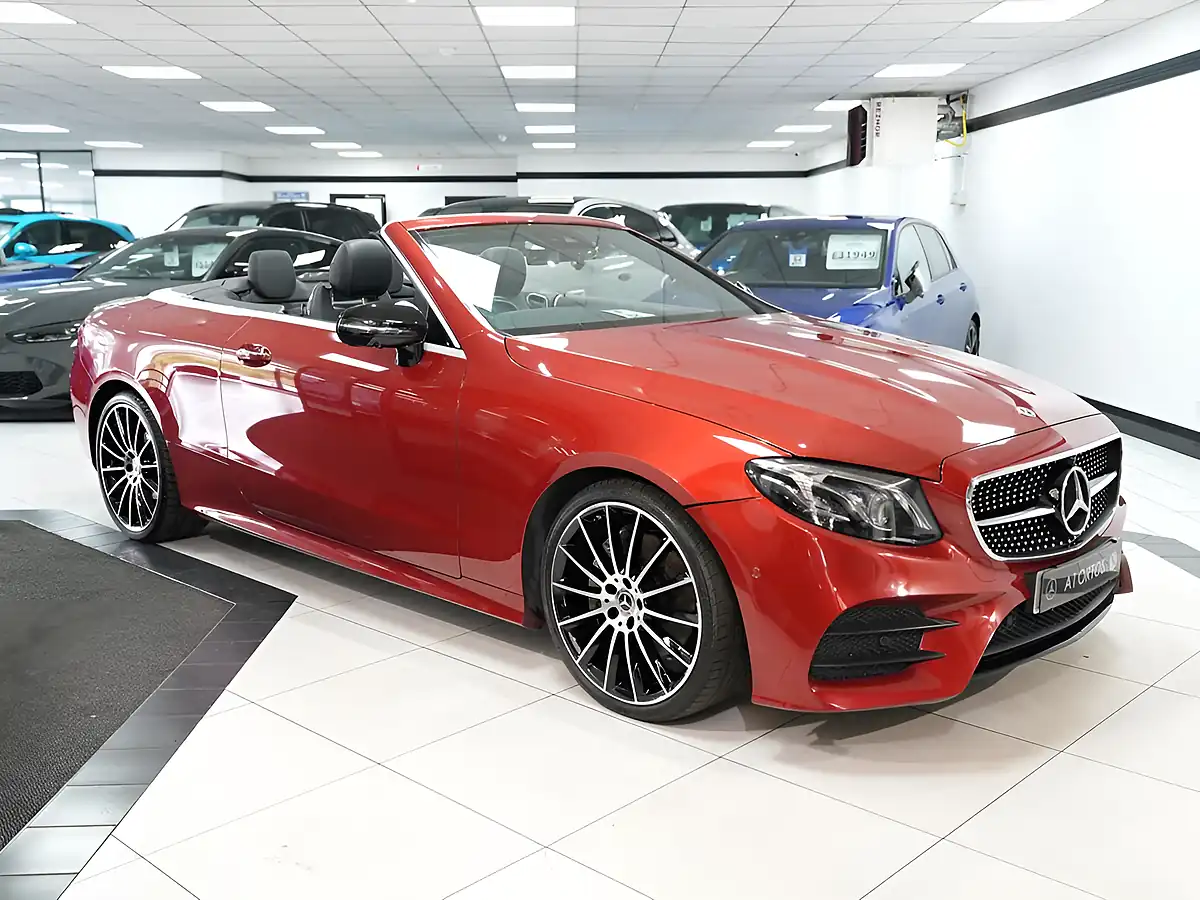 Used 2021 Mercedes-Benz E Class AMG Line Night Edition (premium Plus) Red - Front View