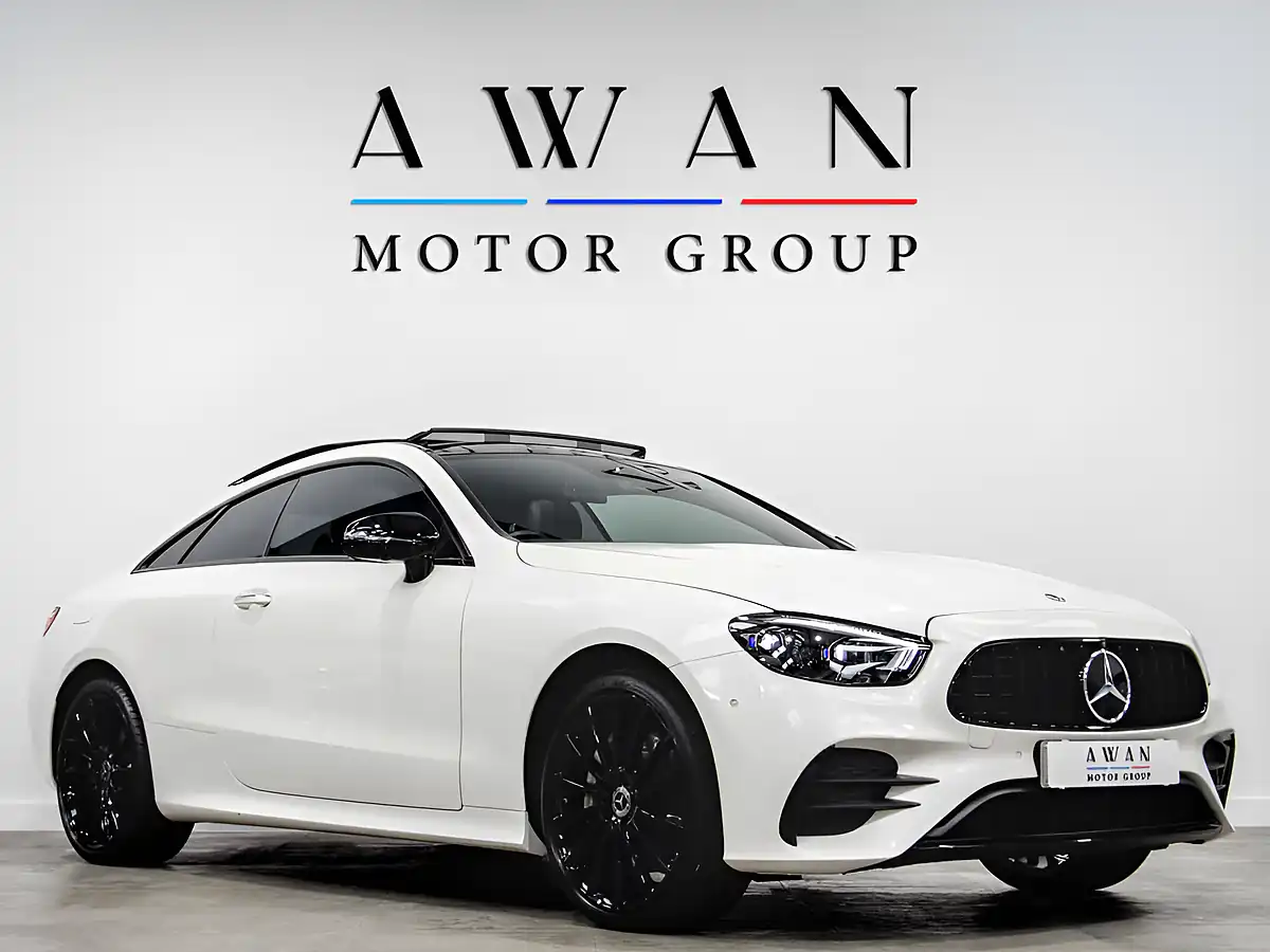 Used 2021 Mercedes-Benz E-Class AMG Line Night Edition White - Front View