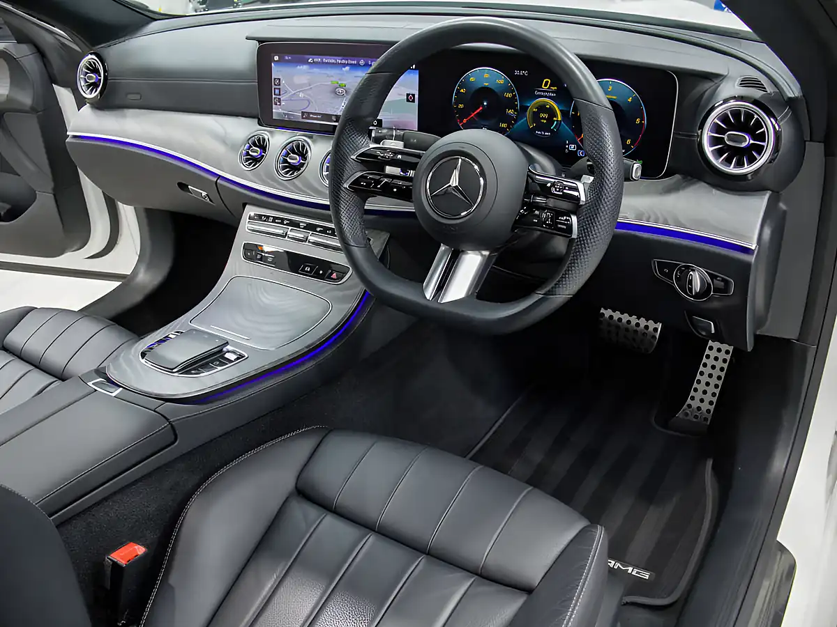 Used 2021 Mercedes-Benz E-Class AMG Line Night Edition White - Interior and Exterior details 10