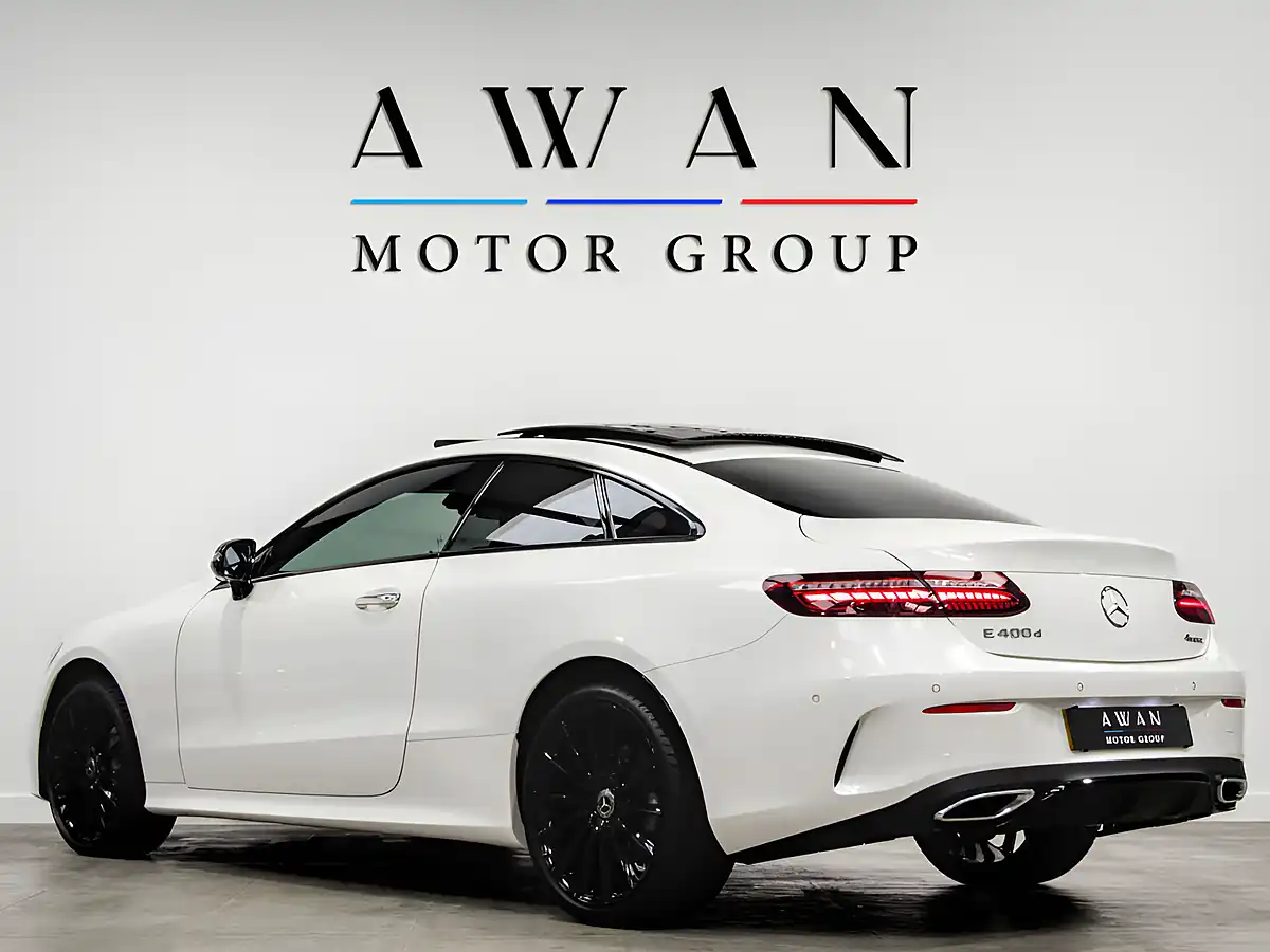 Used 2021 Mercedes-Benz E-Class AMG Line Night Edition White - Interior and Exterior details 3