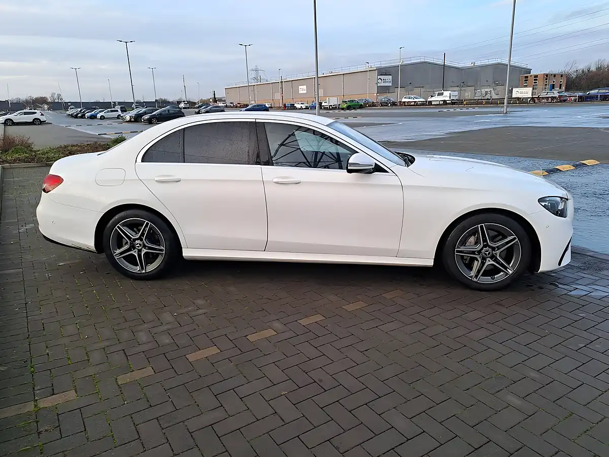 Used 2021 Mercedes-Benz E Class AMG Line White - Interior and Exterior details 10