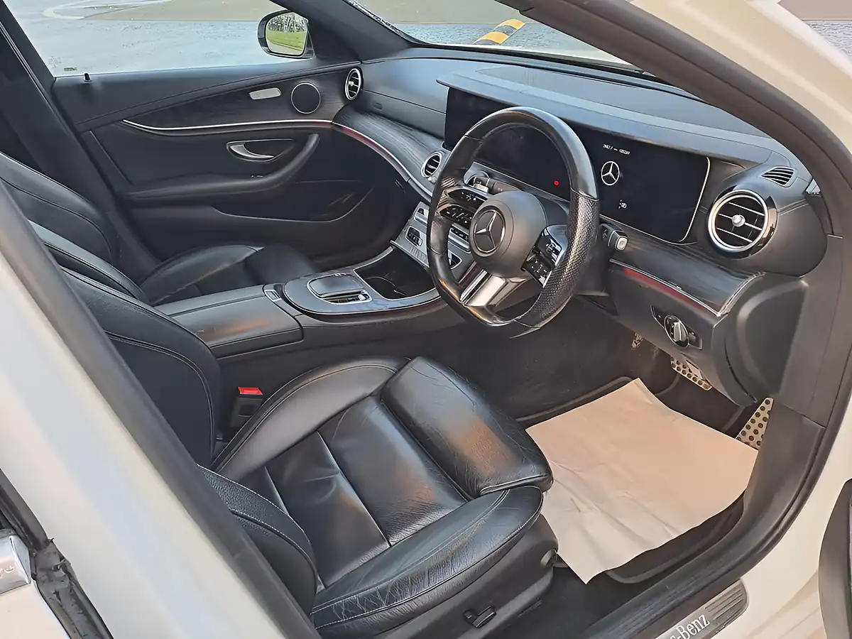 Used 2021 Mercedes-Benz E Class AMG Line White - Interior and Exterior details 2