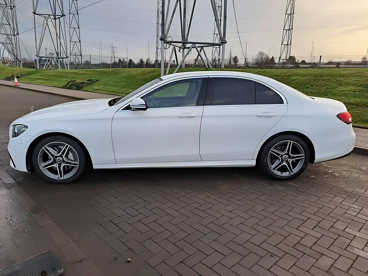 Used 2021 Mercedes-Benz E Class AMG Line White - Interior and Exterior details 4