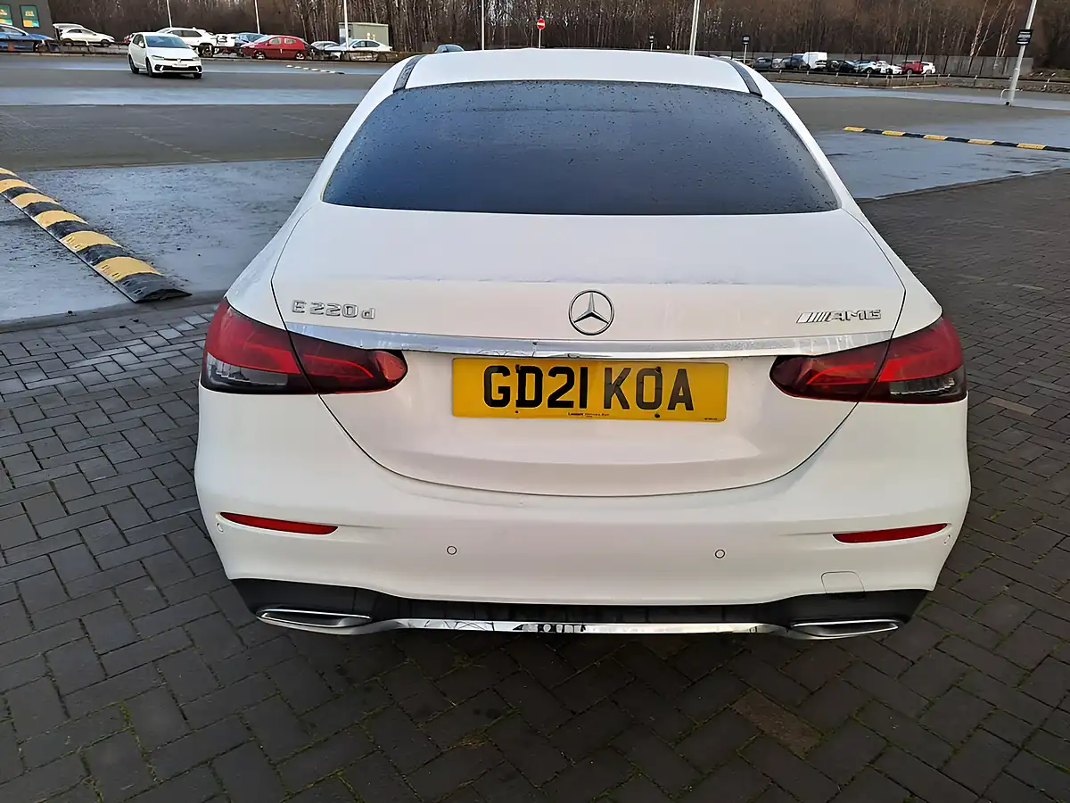 Used 2021 Mercedes-Benz E Class AMG Line White - Interior and Exterior details 5