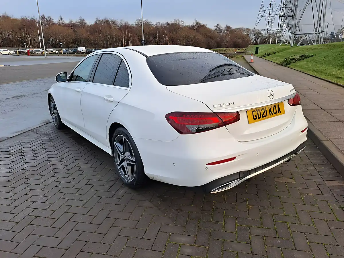 Used 2021 Mercedes-Benz E Class AMG Line White - Interior and Exterior details 6