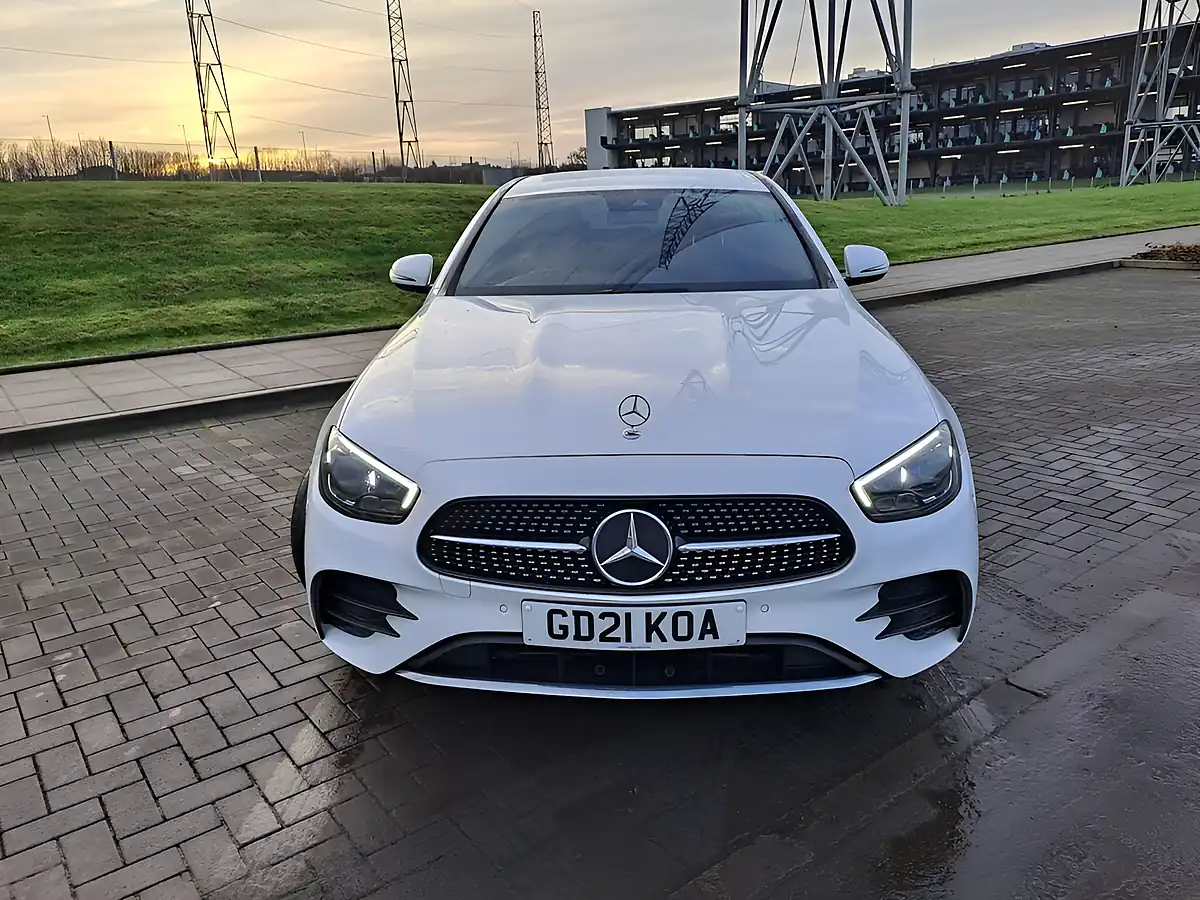 Used 2021 Mercedes-Benz E Class AMG Line White - Interior and Exterior details 7