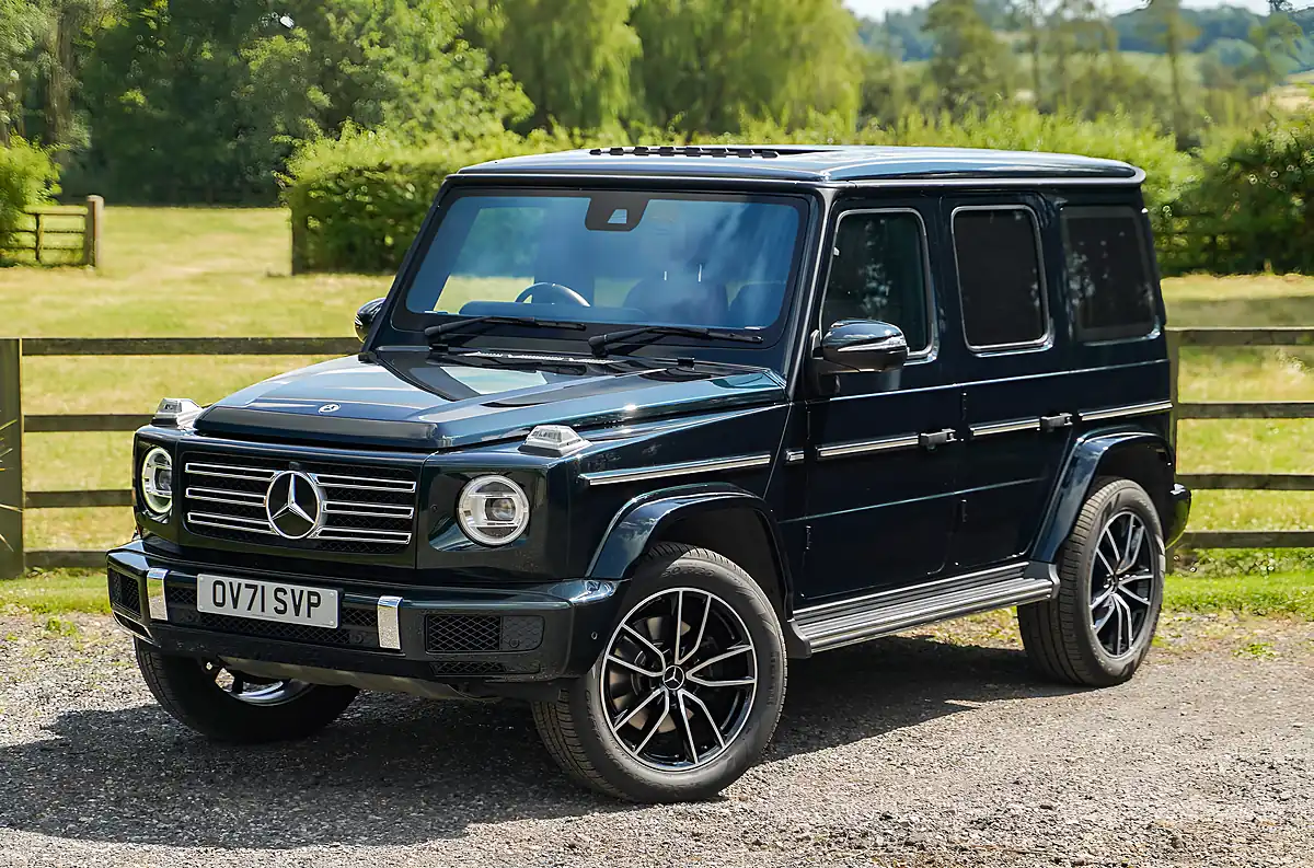 Used 2021 Mercedes-Benz G400D AMG Emerald Green Metallic - Front View