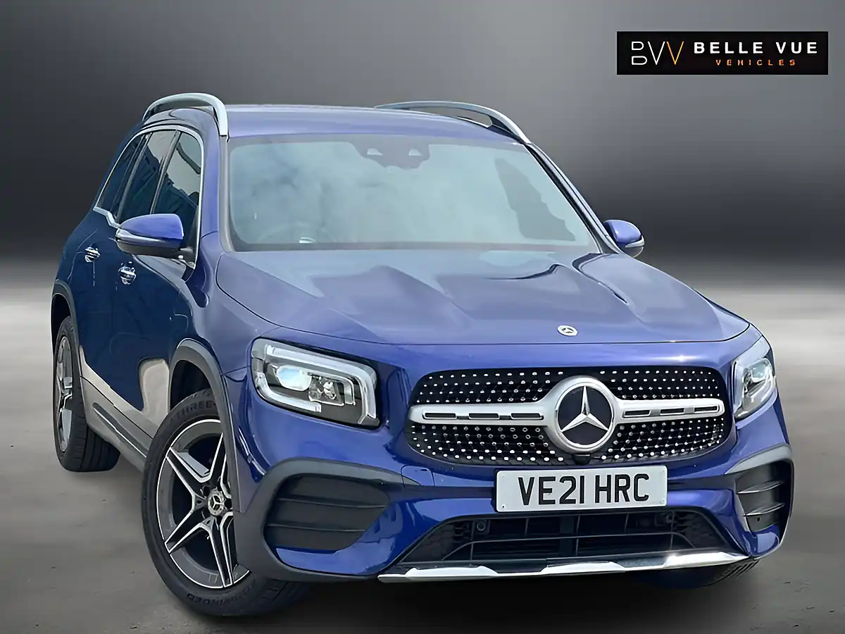 Used 2021 Mercedes-Benz Glb AMG Line Premium Galaxy Blue - Front View