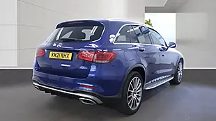 Used 2021 Mercedes-Benz Glc AMG Line (premium) Blue - Interior and Exterior details 2