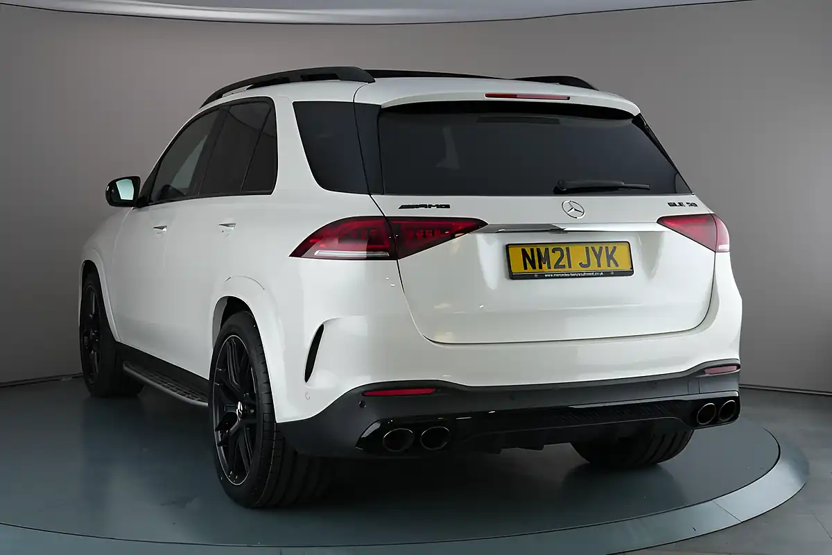 Used 2021 Mercedes-Benz Gle Premium Plus White - Interior and Exterior details 4
